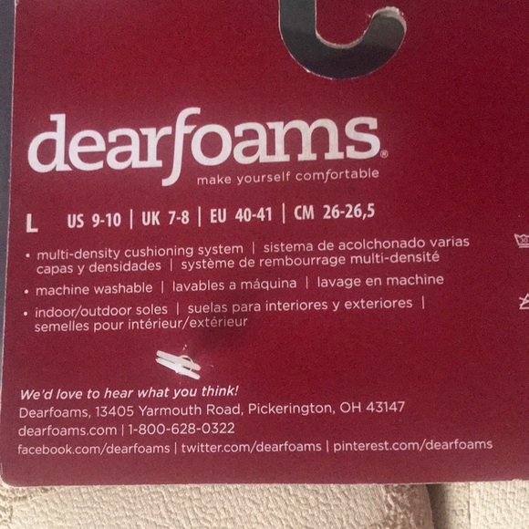 New Dearfoams Slippers - Picture 3 of 4